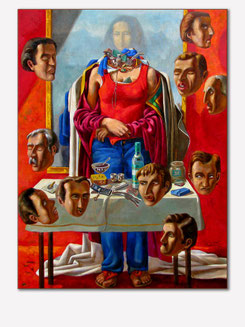 Kaikaoss- A Dream of Mona Lisa, Oil on Canvas, 80×60 cm