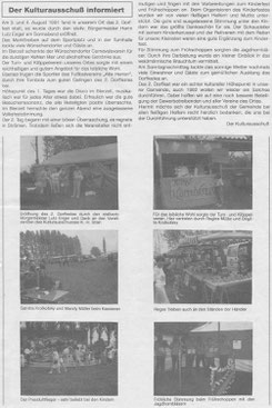 Bild: Wünschendorf Erzgebirge Dorffest 1991