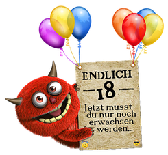 Einladung zum 18. Geburtstag