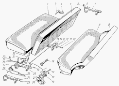 Vordere und Hintere Sitze GAZ 21 Wolga.  Front and rear seats GAZ 21 Volga.  Переднее и заднее сиденья ГАЗ 21 Волга.