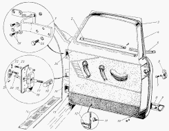 Vordere und hintere Türen GAZ-M21 Wolga. Front and rear doors GAS M21 Volga. Передние и задние двери ГАЗ-М21 Волга.