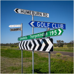 Wegweiser nach Koroit - Humeburn Road