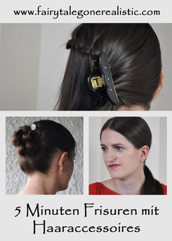 5 Minuten Frisuren mit Haaraccessoires einfache DIY Frisuren schnelle Frisuren #hairgoals #frisuren #hairstyles #haaraccessoires #beauty