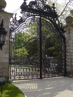 The Front Gate of The Breakers