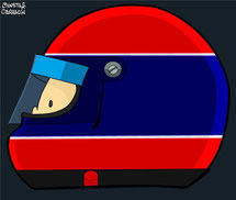Helmet of Jean Pierre Jabouille by Muneta & Cerracín