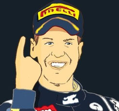 Sebastian Vettel by Muneta & Cerracín