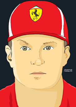 Kimi Räikkönen by Muneta & Cerracín