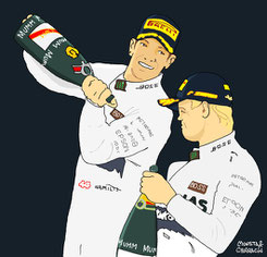 Lewis Hamilton by Muneta & Cerracín