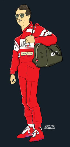 Helmet of Patrick Depailler by Muneta & Cerracín