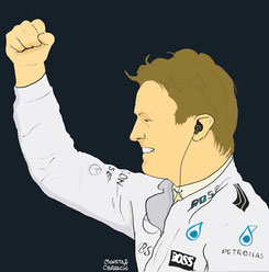 Nico Rosberg by Muneta & Cerracín