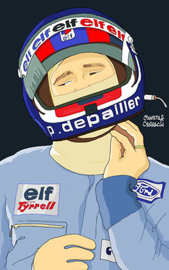Helmet of Patrick Depailler by Muneta & Cerracín
