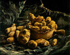Stilleben mit Tontopf und Kartoffeln, 1884