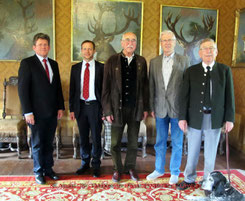 v.l. Karl Apel, Dr. Nicolas Gatzke, Dr. Erich Tom Post, Detleff Müller und Peter Umber