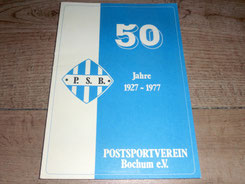 50 Jahre Postsportverein Bochum e.V. (P.S.B.) 1927 - 1977