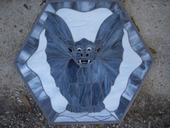 Stained Glass Gargoyle Stepping Stone