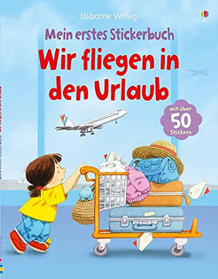 Sticker Urlaub für Kleinkinder im Flugzeug