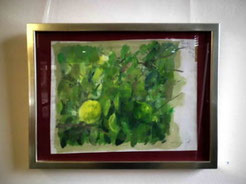 skizze, zitronenbaum, aus der ausstellung