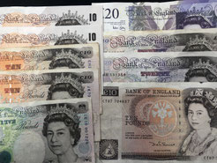 イギリスポンド旧紙幣から日本円に換金・両替