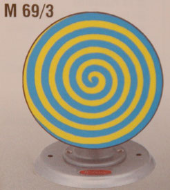 M69/3 - Lebensrad gelb blau / wheel of live yellow blue