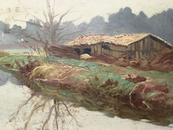 Raoul Dosque Paysages des landes Galerie Bassam