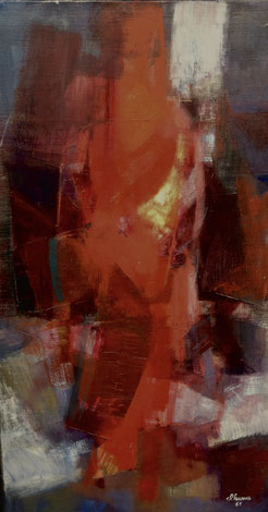 Claude Lasserre Peinture à l'huile sur toile Galerie Bassam Bordeaux Cap Ferret