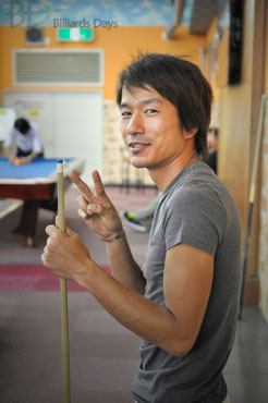 逸野暢晃　※撞いてる姿の写真がなくてすみません