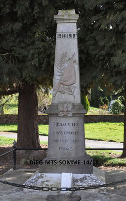 Hédauville - Le monument sans le coq