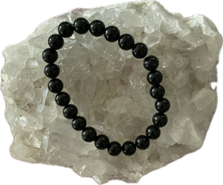 Turmalin Schörl schwarz Armband
