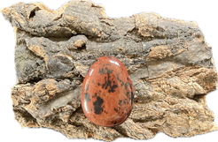 Mahagoniobsidian Anhänger Trommelstein