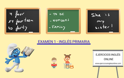 Examen 1 primaria inglés