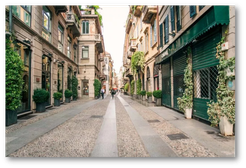 Il quartiere di Brera, Brera Milano.