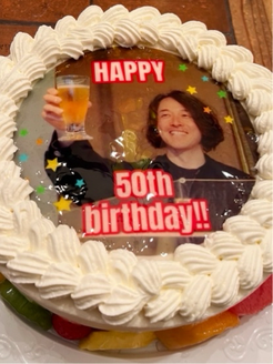 顔写真バースデーケーキ