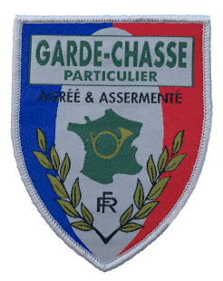 Ecusson garde-chasse particulier