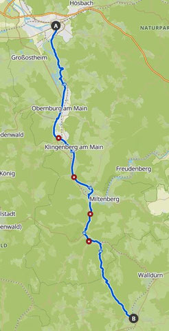 Kaffee-Radeltour Aschaffenburg-Buchen