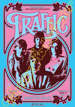 Steve Winwood, traffic, traffic poster, trafficconcert, boston concert, boston tea party, boston 1968