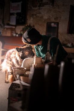 Zitoune, le "loup" de l'atelier...