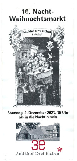 Weihnachtsmarkt, Nacht Weihnachtsmarkt, Antikhof Drei Eichen, Bröckel, 3e