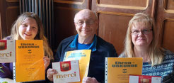v.l. Die geehrten SSC-Sportler Zoey, Helmut u. Gaby