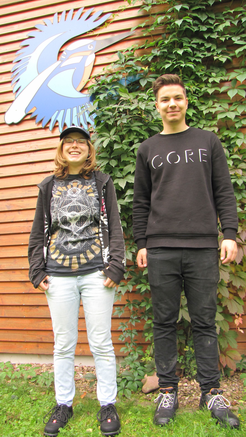 Lena und Timo sind die "Neuen" Bundesfreiwilligen beim LBV in Kleinostheim
