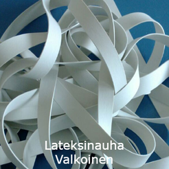 Lateksinauha valkoinen