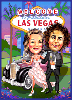 Hochzeit in Las Vegas.