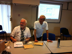 Gerard F2VX and Paul F6EXV about to start the BDXG meeting 5 July 2012