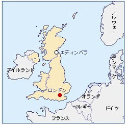 アイルランドの位置 地図