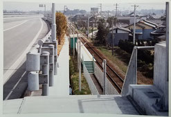 高架になる前の大板井駅（1987年11月開業）