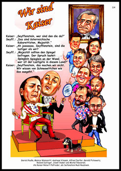 Karikatur von wir sind Kaiser.