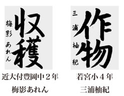 神戸新聞習字紙上展