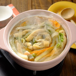 大根のスライス野菜鍋