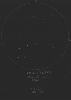 Hay-Merting 11, flOw-Würmchen und der PN NGC 7139, Cepheus