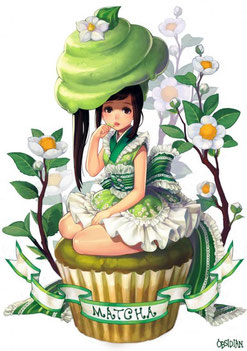 matcha cupcake