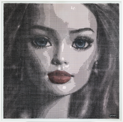 Emma 85x85 cm Disponible chez Galerie Barrou Planquart